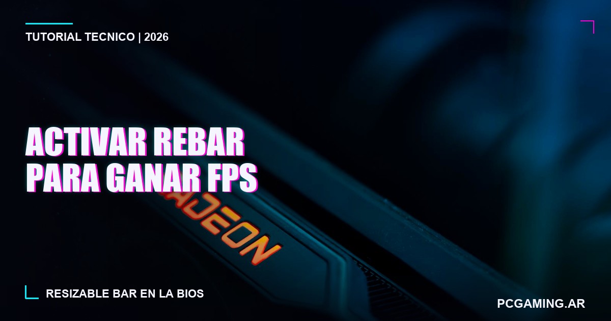 Cómo activar Resizable BAR (ReBAR) para ganar FPS gratis
