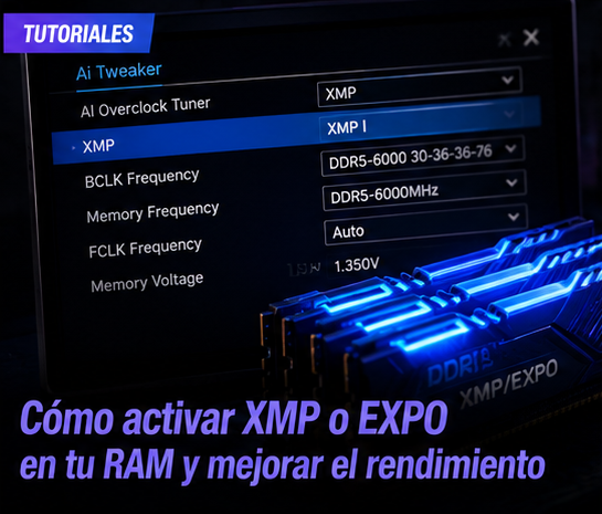 Cómo activar XMP o EXPO en tu RAM y mejorar el rendimiento de tu PC gamer