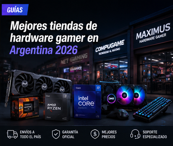 Mejores tiendas de hardware gamer en Argentina 2026: dónde comprar componentes con confianza