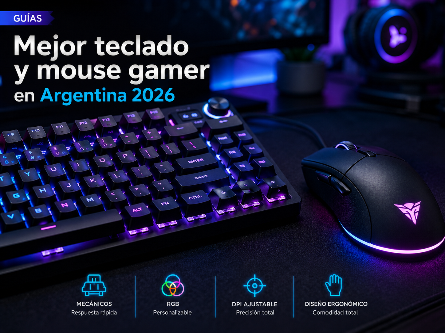 Guía de compra: mejor teclado y mouse gamer en Argentina 2026 (por presupuesto)