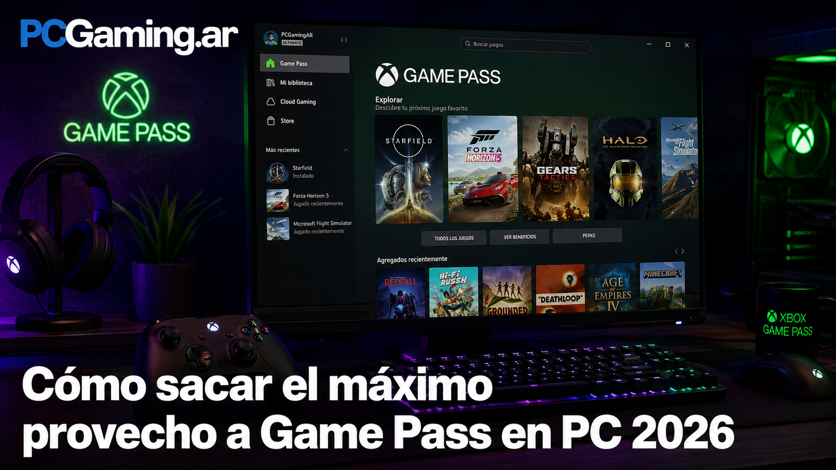 Cómo instalar y sacar el máximo provecho a Xbox Game Pass en PC: guía completa 2026