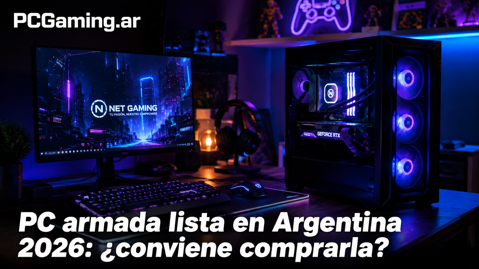 PC armada lista para usar en Argentina 2026: ¿conviene comprarla o armarla vos mismo?