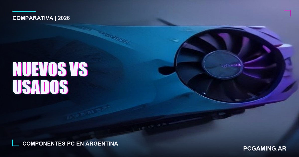 Componentes PC nuevos vs usados en Argentina 2026: cuándo conviene cada opción