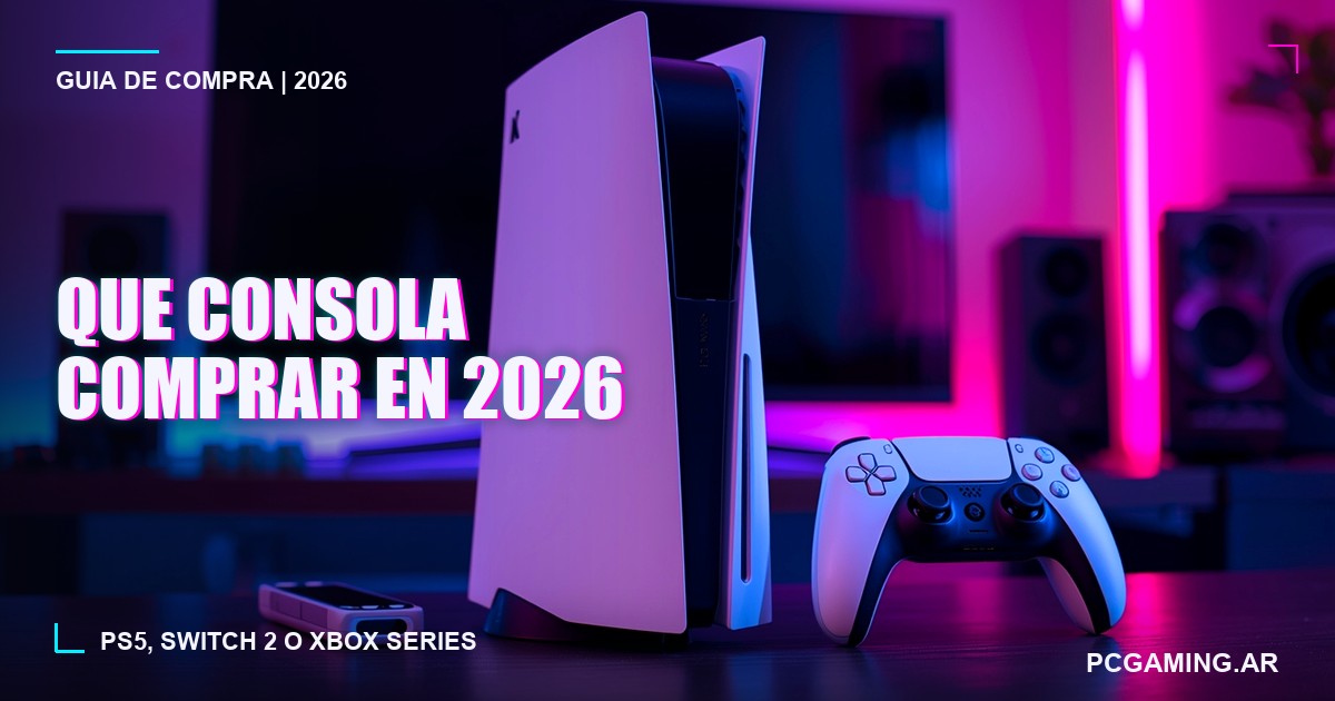 Qué consola comprar en 2026 en Argentina: PS5, Nintendo Switch 2 o Xbox Series